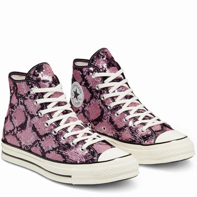 Converse Snakequins Chuck 70 - Naisten Matalavartiset Tennarit - VaaleanVioletit/Beige